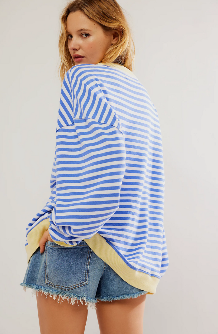 CANDICE - STRIPED OVERSIZED SWEATER