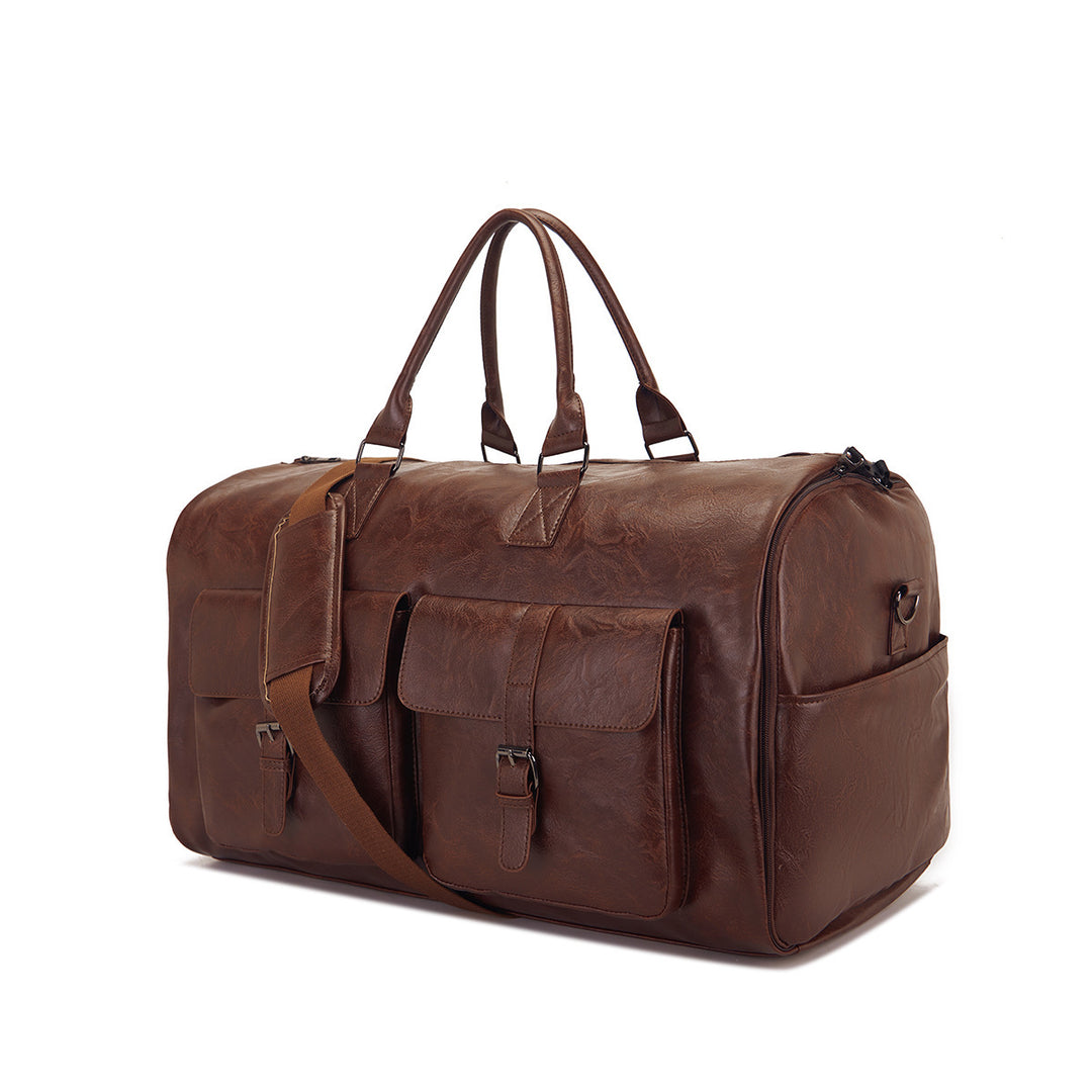 The Navigator | Retro Leather Travel Duffel