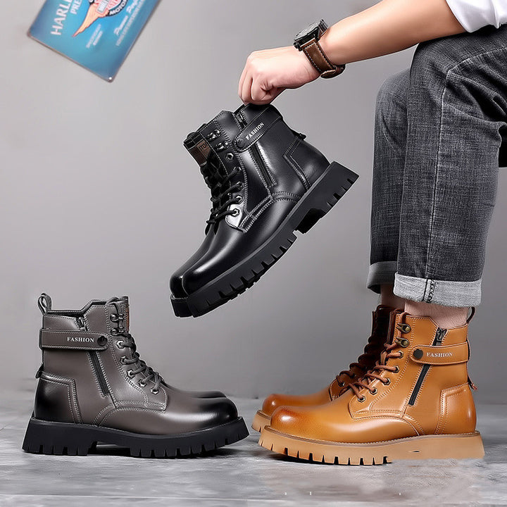 GIOVANNI | THICK SOLED LEATHER BOOTS