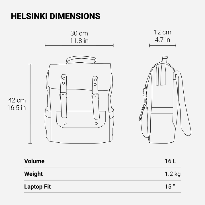 Canvas Laptop Backpack | HELSINKI