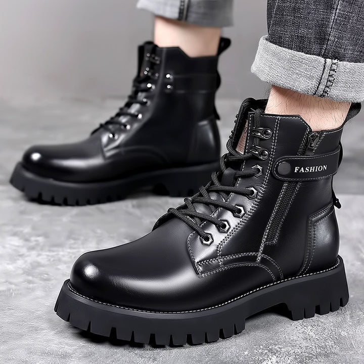 GIOVANNI | THICK SOLED LEATHER BOOTS